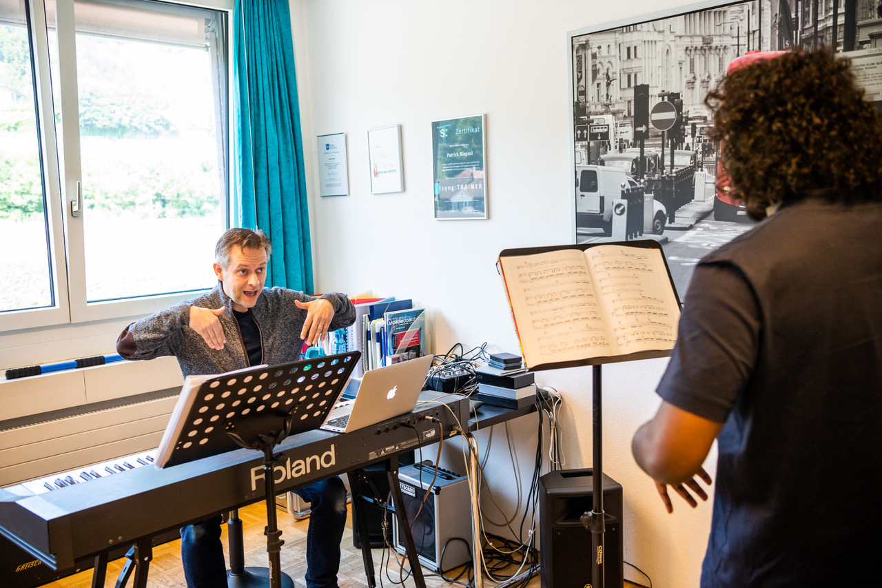 Unterricht mit Fredy Kuttipurathu